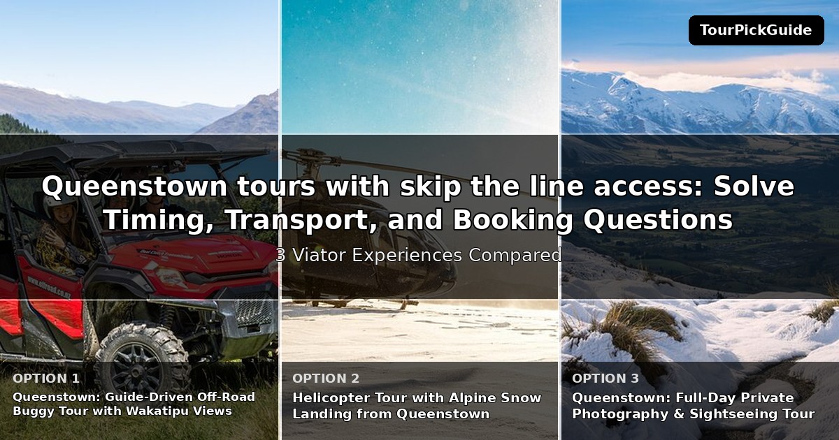 Queenstown tours with skip the line access – three Viator experiences compared