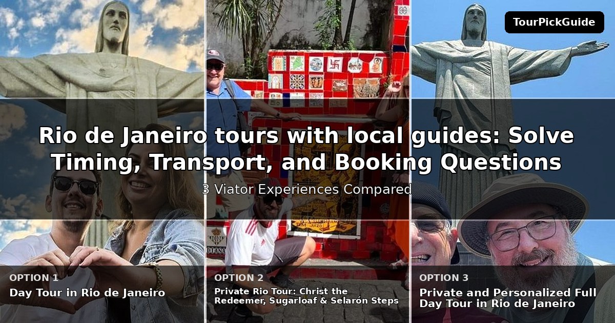 Rio de Janeiro tours with local guides – three Viator experiences compared