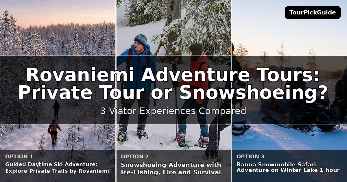 Rovaniemi adventure tours – three Viator experiences compared