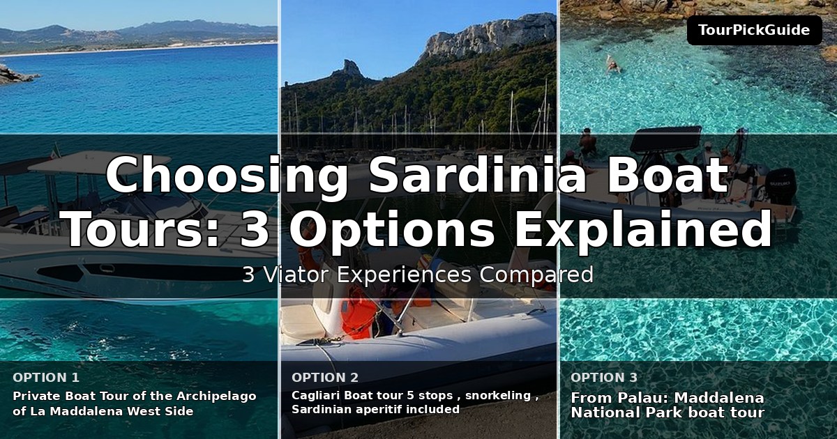 Sardinia boat tours – three Viator experiences compared