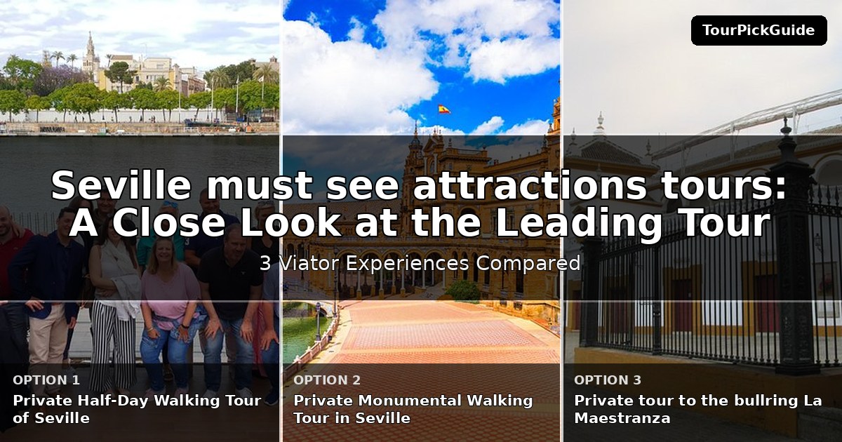 Seville must see attractions tours – three Viator experiences compared