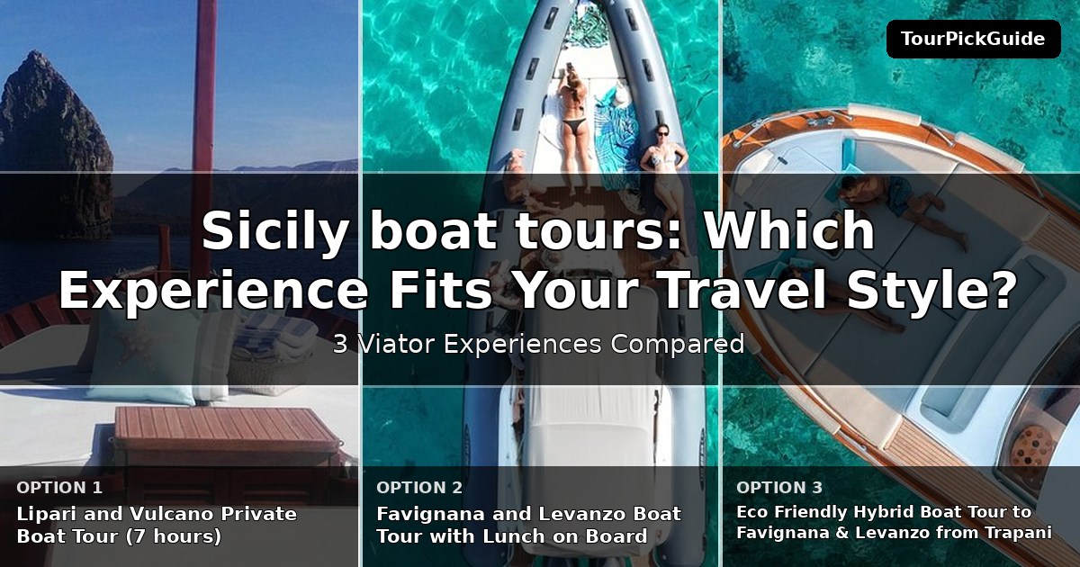 Sicily boat tours – three Viator experiences compared