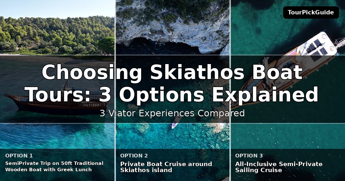 Skiathos boat tours – three Viator experiences compared