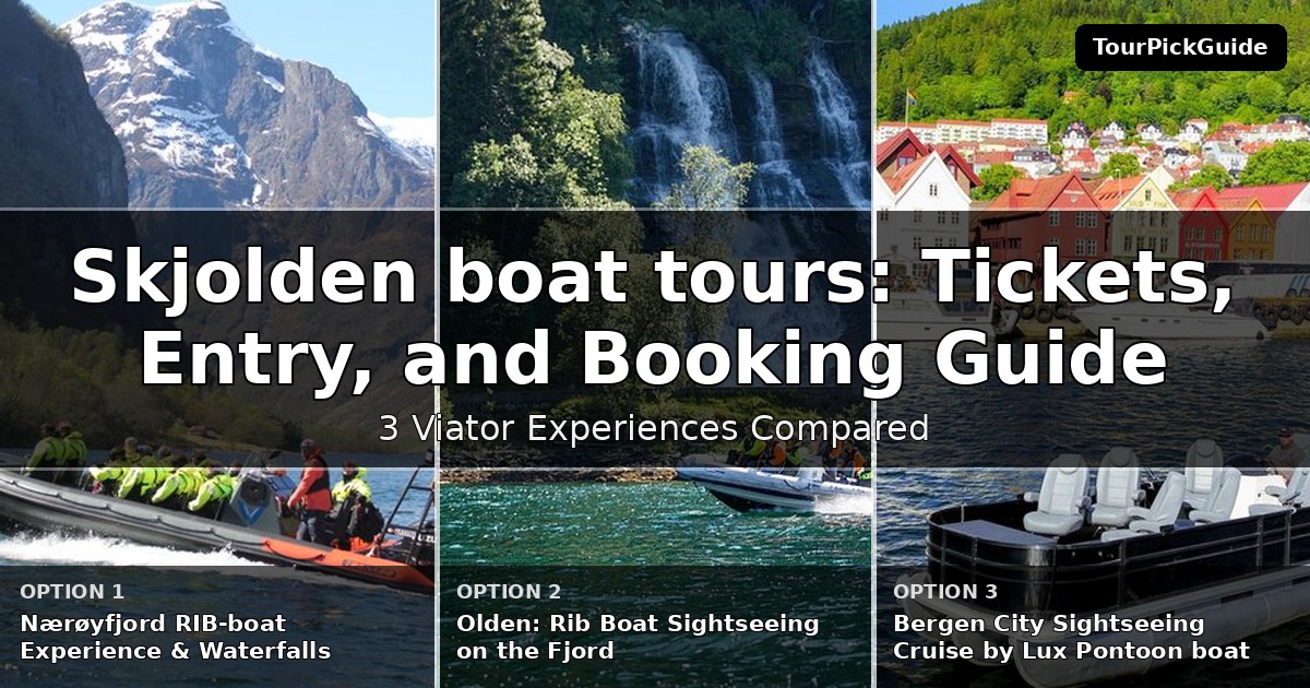 Skjolden boat tours – three Viator experiences compared