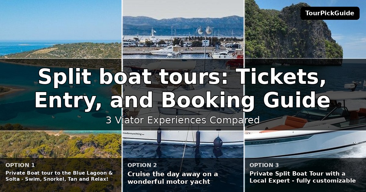Split boat tours – three Viator experiences compared