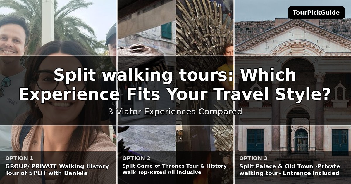 Split walking tours – three Viator experiences compared