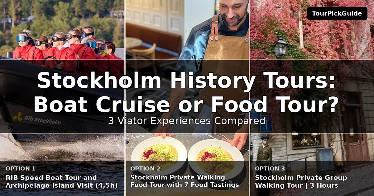 Stockholm history tours – three Viator experiences compared