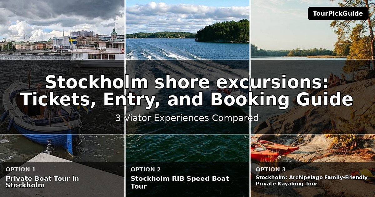 Stockholm shore excursions – three Viator experiences compared