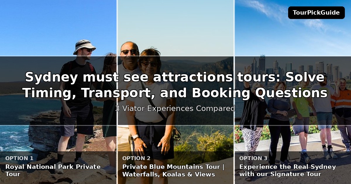 Sydney must see attractions tours – three Viator experiences compared