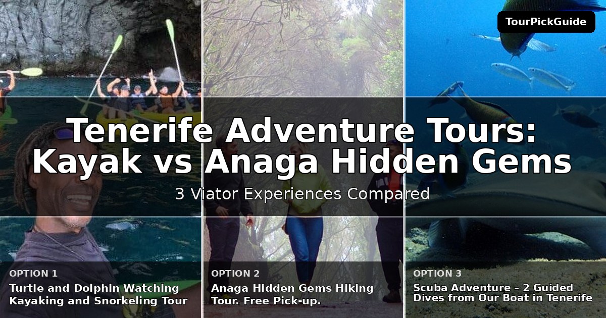Tenerife adventure tours – three Viator experiences compared