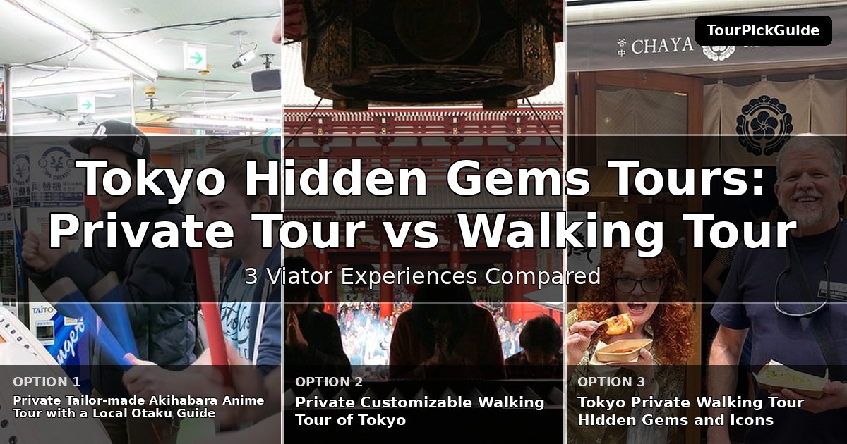 Tokyo hidden gems tours – three Viator experiences compared