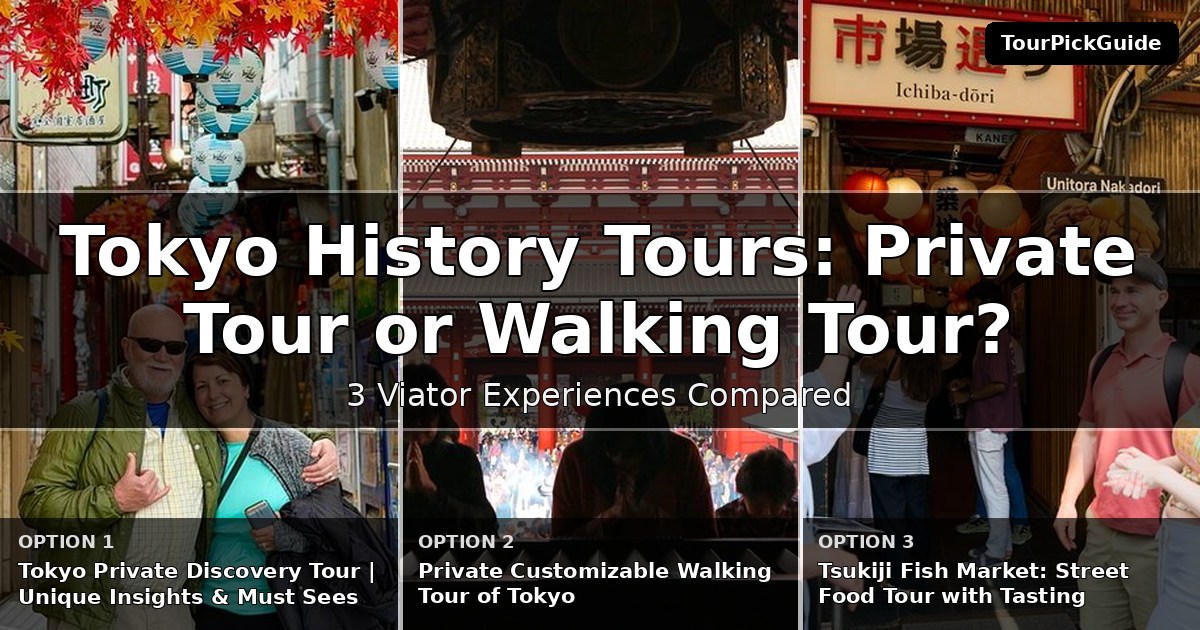 Tokyo history tours – three Viator experiences compared