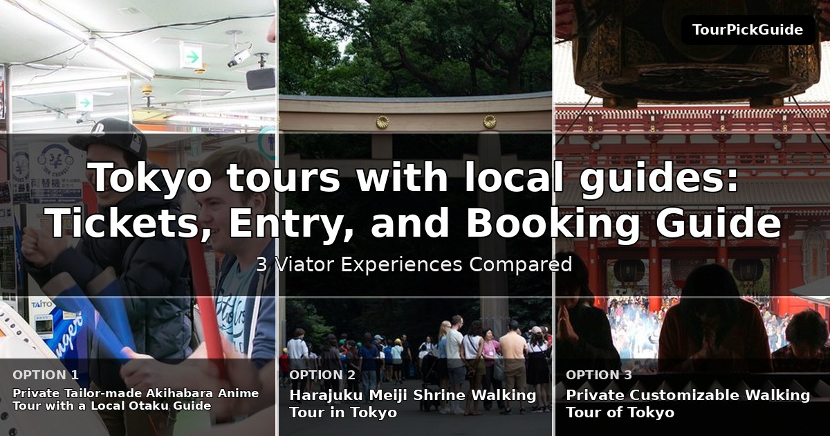 Tokyo tours with local guides – three Viator experiences compared