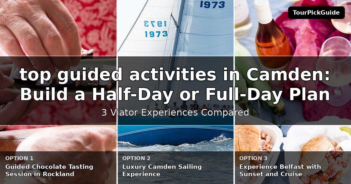 top guided activities in Camden – three Viator experiences compared
