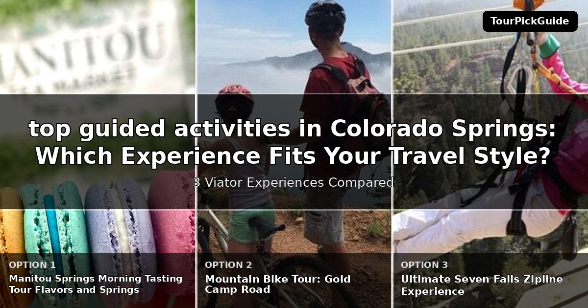 top guided activities in Colorado Springs – three Viator experiences compared