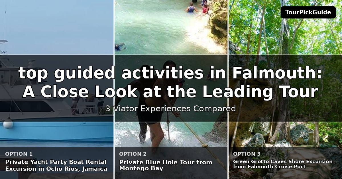 top guided activities in Falmouth – three Viator experiences compared