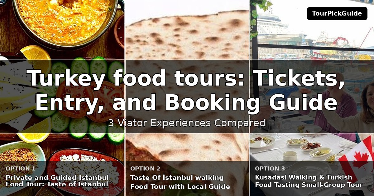 Turkey food tours – three Viator experiences compared