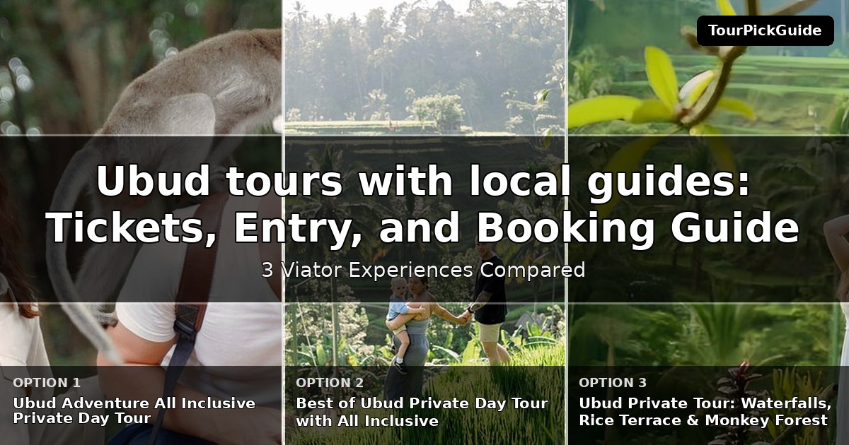 Ubud tours with local guides – three Viator experiences compared
