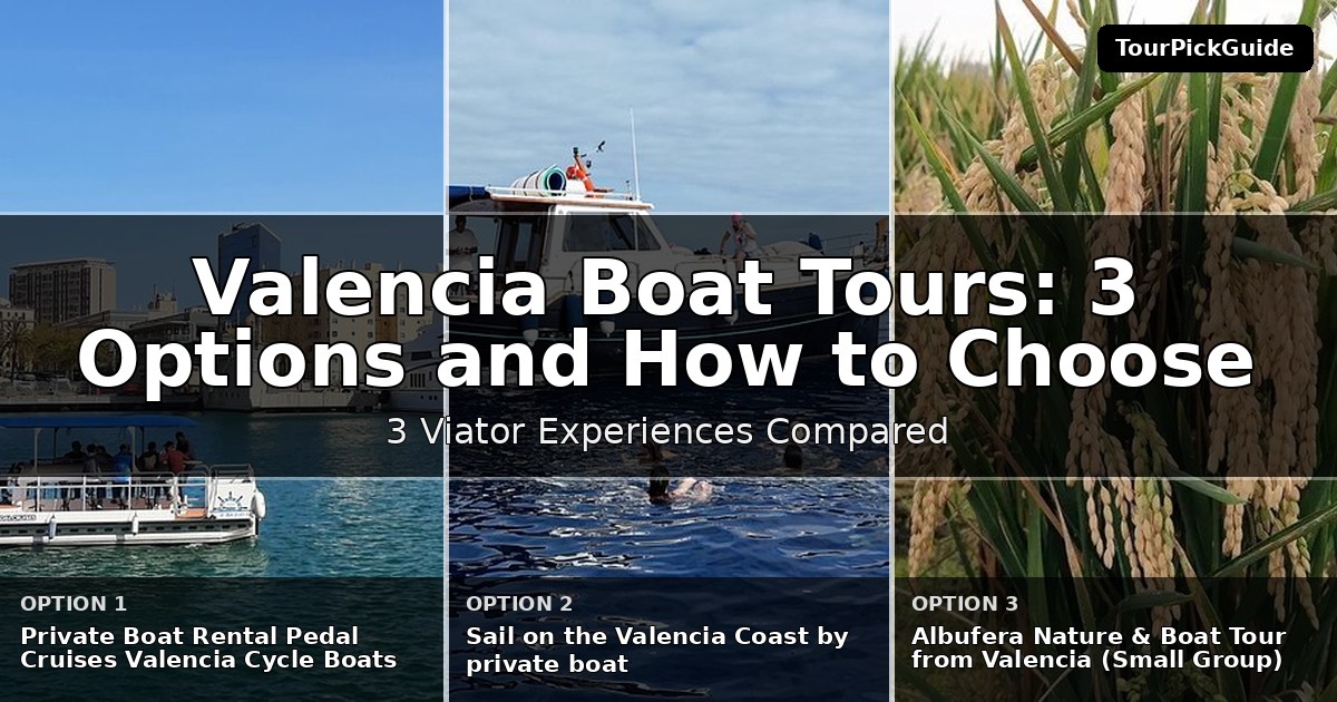 Valencia boat tours – three Viator experiences compared