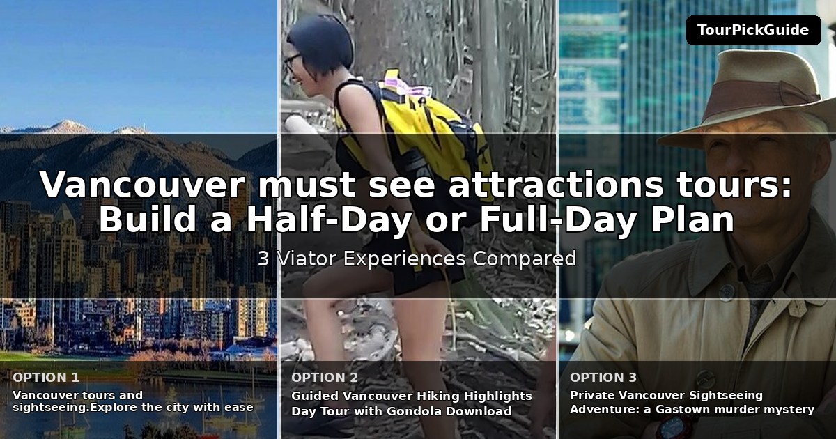 Vancouver must see attractions tours – three Viator experiences compared