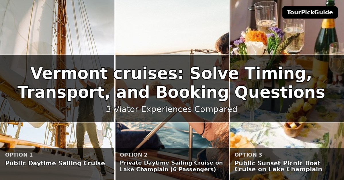 Vermont cruises – three Viator experiences compared