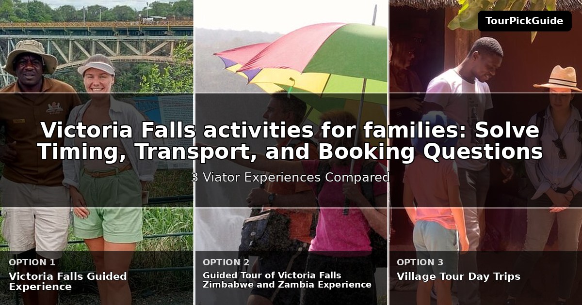 Victoria Falls activities for families – three Viator experiences compared