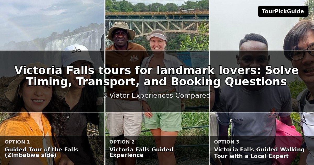 Victoria Falls tours for landmark lovers – three Viator experiences compared