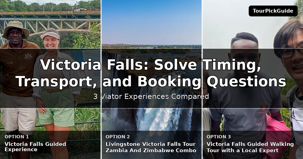 Victoria Falls tours with skip the line access – three Viator experiences compared