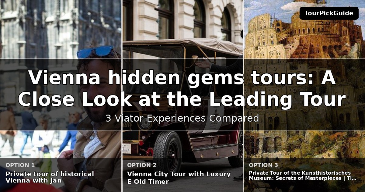 Vienna hidden gems tours – three Viator experiences compared