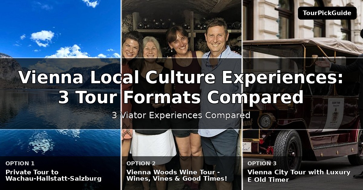 Vienna local culture experiences – three Viator experiences compared