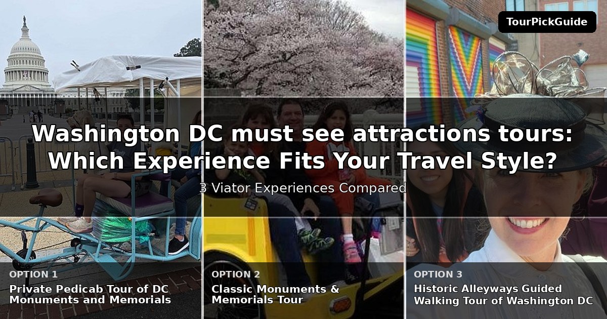Washington DC must see attractions tours – three Viator experiences compared