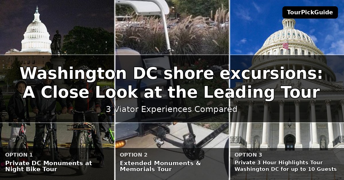 Washington DC shore excursions – three Viator experiences compared