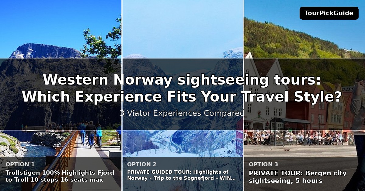 Western Norway sightseeing tours – three Viator experiences compared