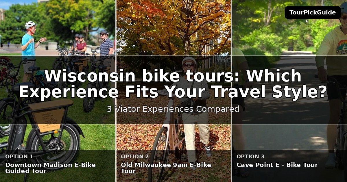 Wisconsin bike tours – three Viator experiences compared