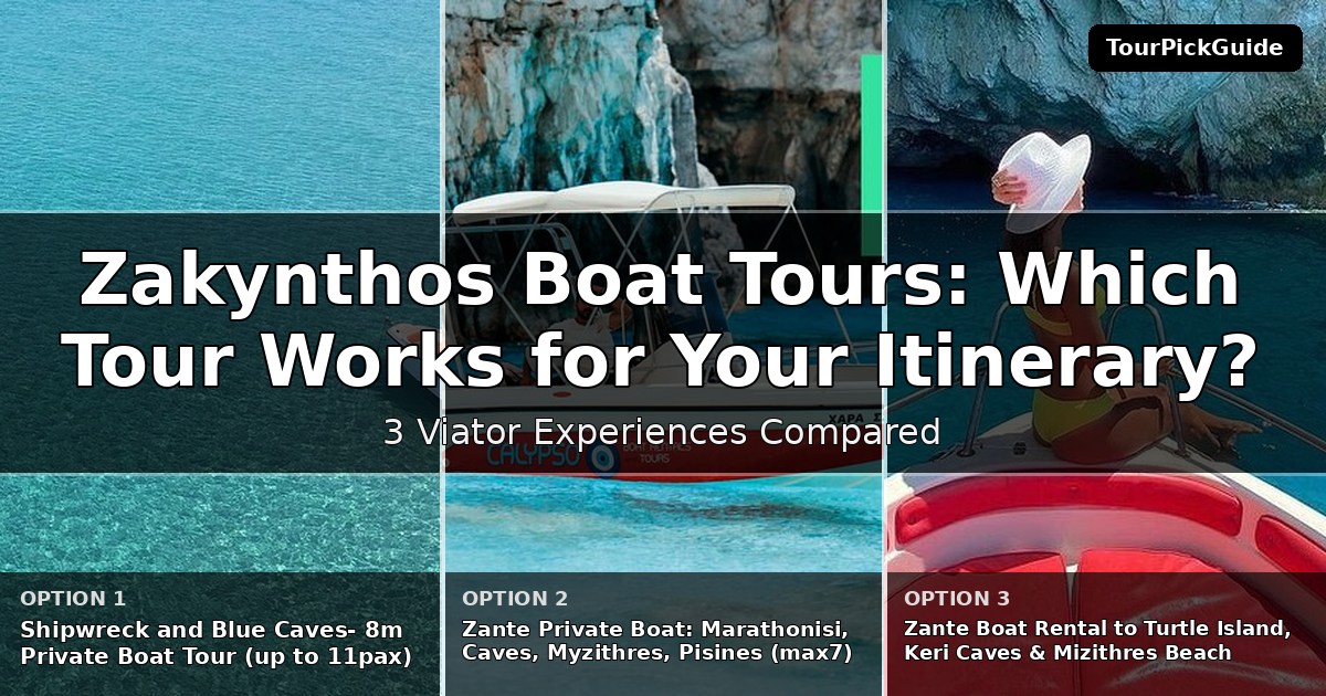 Zakynthos boat tours – three Viator experiences compared
