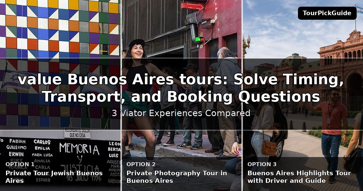 best value Buenos Aires tours – three Viator experiences compared